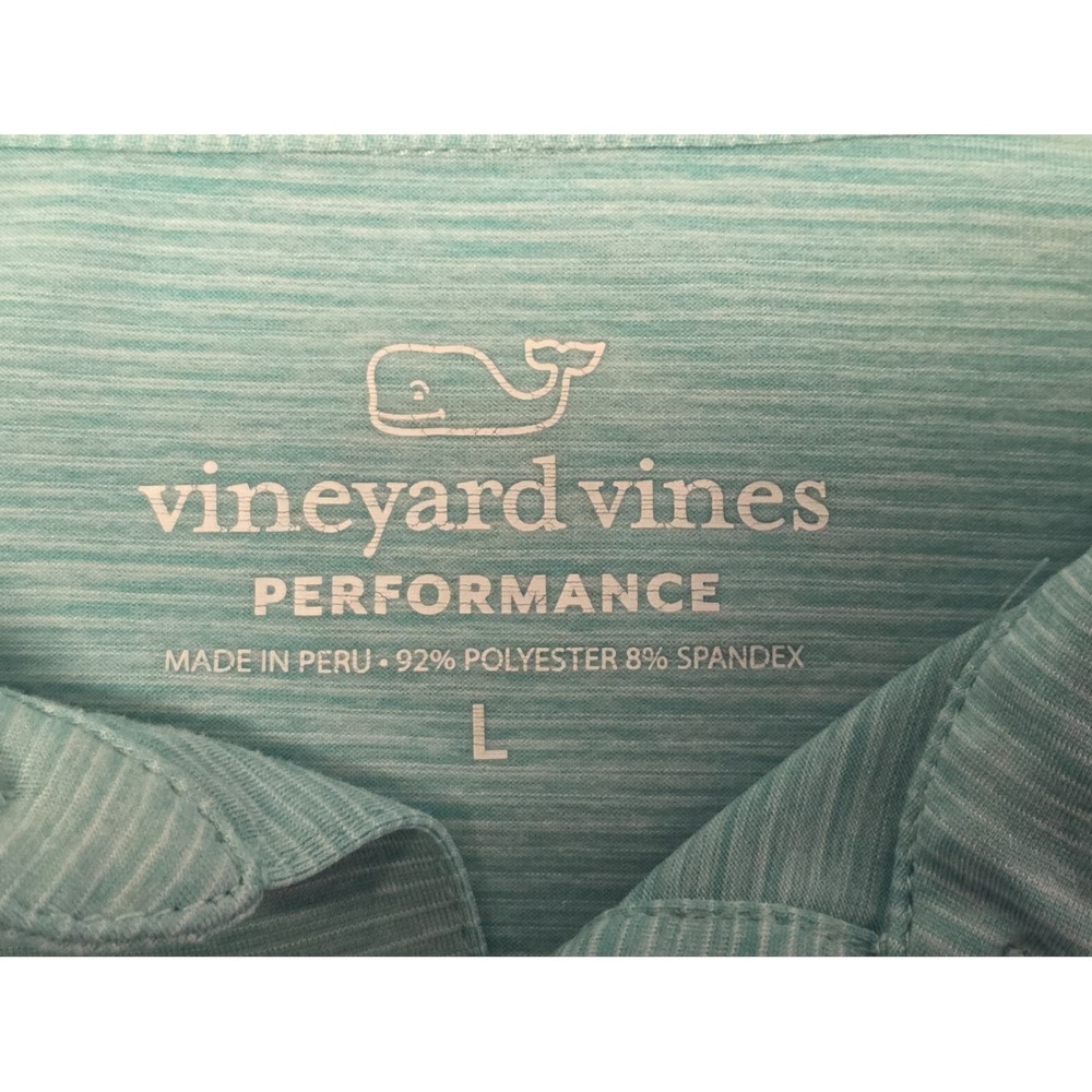 Vineyard Vines Mens Size‎ L Green Short Sleeve Polo Shirt - Picture 4 of 9